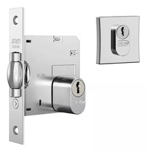 Carregar imagem no visualizador da galeria, Fechadura 1005 Pivotante Roseta Quadrada Inox Stam